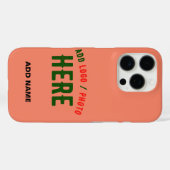 STIJLVOLLE MODERNE AANGEPASTE KORAAL SINAASAPPEL G Case-Mate iPhone CASE (Achterkant (horizontaal))