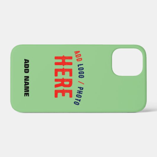 STIJLVOLLE MODERNE AANGEPASTE MUNT GROEN GEVERIFIE Case-Mate iPhone CASE (Achterkant (horizontaal))