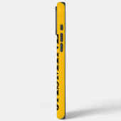 STIJLVOLLE MODERNE AANGEPASTE NAAM MASSIEF GEEL KL Case-Mate iPhone CASE (Achterkant / Links)