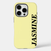 STIJLVOLLE MODERNE AANGEPASTE NAAM MASSIEF GEEL KL Case-Mate iPhone CASE (Achterkant)
