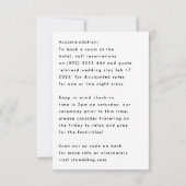 Stijlvolle moderne aangepaste namen - Accommodatie RSVP Kaartje (Achterkant)