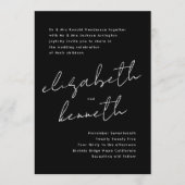 Stijlvolle moderne aangepaste namen Tuxedo Gold We Kaart (Voorkant)