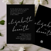 Stijlvolle moderne aangepaste namen Tuxedo Gold We Kaart