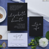 Stijlvolle moderne aangepaste namen Tuxedo Gold We Kaart