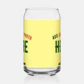 STIJLVOLLE MODERNE AANGEPASTE PASTEL GEEL GEVERIFI BLIKVORM GLAS (Links)
