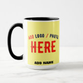 STIJLVOLLE MODERNE AANGEPASTE PASTEL GEEL GEVERIFI MOK (Links)