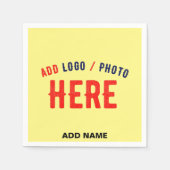 STIJLVOLLE MODERNE AANGEPASTE PASTEL GEEL GEVERIFI SERVET (Voorkant)