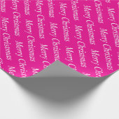 Stijlvolle moderne aangepaste roze kleur vrolijk k cadeaupapier (Hoek)