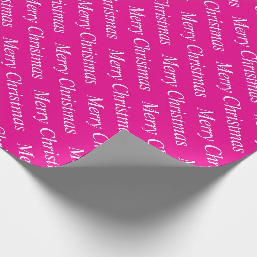 Stijlvolle moderne aangepaste roze kleur vrolijk k cadeaupapier (Hoek)