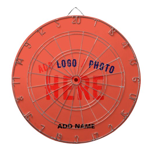 STIJLVOLLE MODERNE AANGEPASTE TOMATENROOD GEVERIFI DARTBORD (Voorkant)
