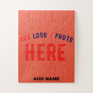 STIJLVOLLE MODERNE AANGEPASTE TOMATENROOD GEVERIFI LEGPUZZEL