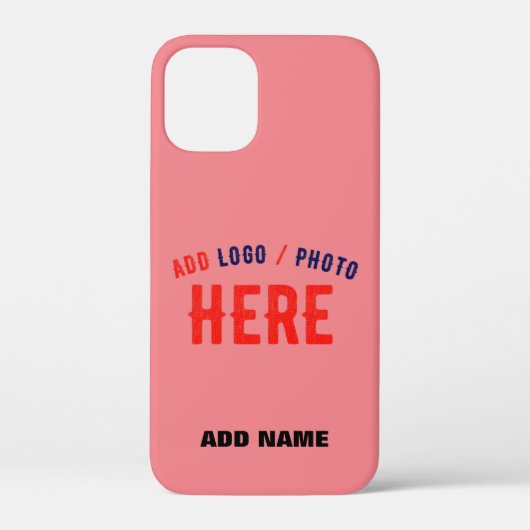 STIJLVOLLE MODERNE AANGEPASTE ZALM ROZE GEVERIFIEE Case-Mate iPhone CASE (Achterkant)