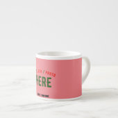 STIJLVOLLE MODERNE AANGEPASTE ZALM ROZE GEVERIFIEE ESPRESSO KOP (Voorkant rechts)