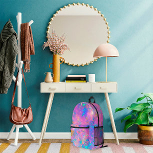 Stijlvolle moderne Abstract gouden vuur Opal naam Bedrukte Rugzak