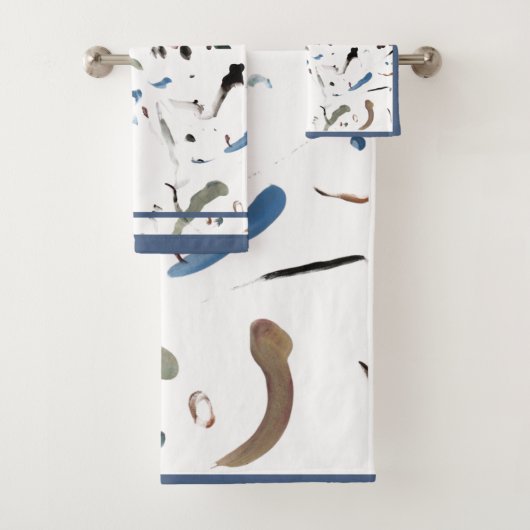 Stijlvolle moderne Abstracte handdoekset Bad Handdoek (Insitu)