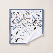 Stijlvolle moderne Abstracte handdoekset Bad Handdoek (Wasdoekje)