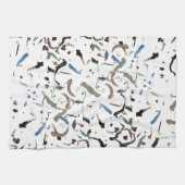 Stijlvolle moderne Abstracte keukenhanddoek (Horizontaal)