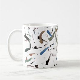 Stijlvolle moderne Abstracte koffie Mok