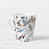 Stijlvolle moderne Abstracte latte Mok (Linkerhoek)