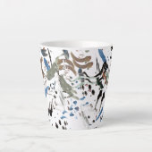 Stijlvolle moderne Abstracte latte Mok (Voorkant)