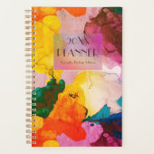 Stijlvolle moderne Abstracte scriptplanner Planner (Voorkant)