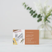 Stijlvolle moderne architectuurconstructie visitekaartje (Staand voorkant)