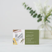 Stijlvolle moderne architectuurconstructie visitekaartje (Staand voorkant)