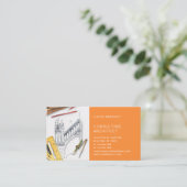 Stijlvolle moderne architectuurconstructie visitekaartje (Staand voorkant)