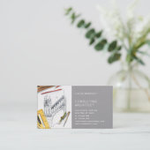 Stijlvolle moderne architectuurconstructie visitekaartje (Staand voorkant)