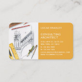 Stijlvolle moderne architectuurconstructie visitekaartje (Voorkant)