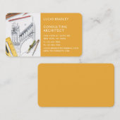 Stijlvolle moderne architectuurconstructie visitekaartje (Voorkant / Achterkant)