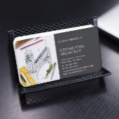 Stijlvolle moderne architectuurconstructie visitekaartje