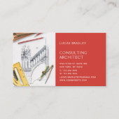 Stijlvolle moderne architectuurconstructie visitekaartje (Voorkant)