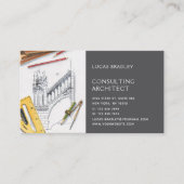 Stijlvolle moderne architectuurconstructie visitekaartje (Voorkant)