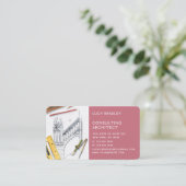 Stijlvolle moderne architectuurconstructie visitekaartje (Staand voorkant)