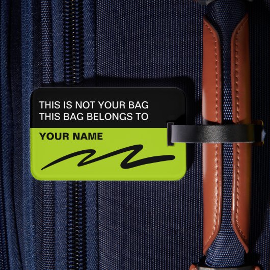 Stijlvolle Moderne Beste Bagage Labels (Achterkant Insitu 2)