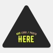 STIJLVOLLE MODERNE BLACK BRANDED GIFTING STICKER (Voorkant)