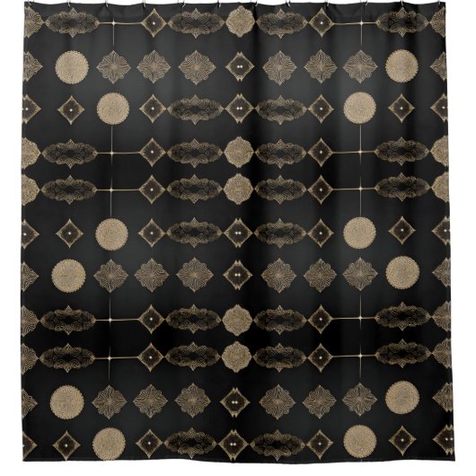 Stijlvolle moderne Boho douchegordijn stijl 2 (Voorkant)