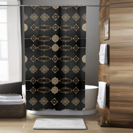 Stijlvolle moderne Boho douchegordijn stijl 2