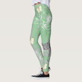 Stijlvolle moderne Boho eclectische groene Legging (Links)
