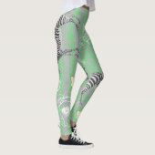 Stijlvolle moderne Boho eclectische groene Legging (Rechts)
