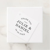 Stijlvolle moderne bruiloft Bedankt Bedankjes Labels (In situ)