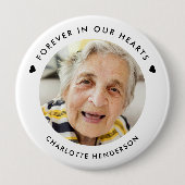 Stijlvolle moderne Button in ons hart Foto (Voorkant)