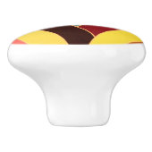 stijlvolle moderne chevrons keramische knop (Zijkant)