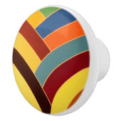 stijlvolle moderne chevrons keramische knop (Rechts)