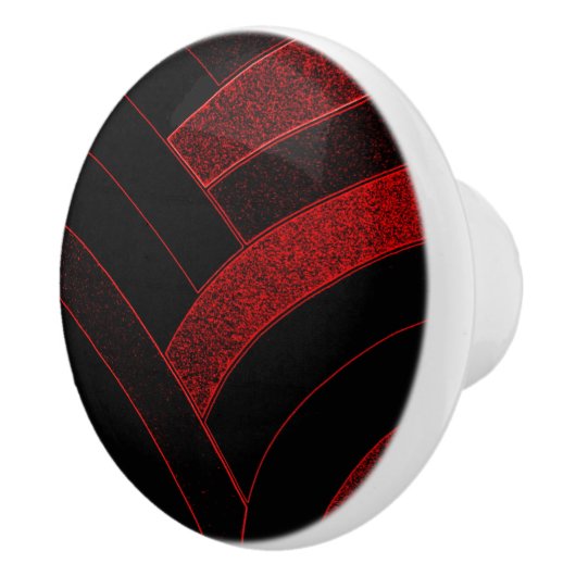 stijlvolle moderne chevrons keramische knop (Rechts)