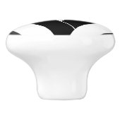 stijlvolle moderne chevrons keramische knop (Zijkant)