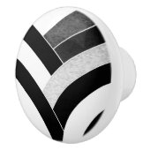 stijlvolle moderne chevrons keramische knop (Rechts)