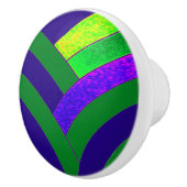 stijlvolle moderne chevrons keramische knop (Rechts)