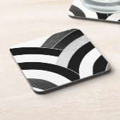 stijlvolle moderne chic chevrons bier onderzetter (Linkerzijde)